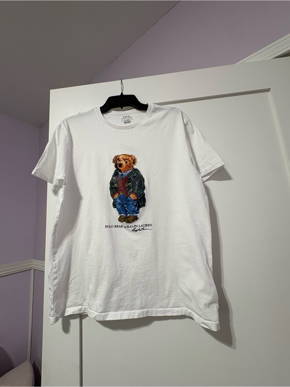 Polo by Ralph Lauren White T-Shirt with Polo Bear Graphic